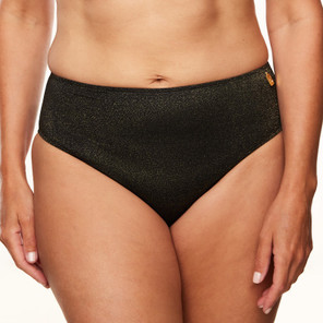Annadiva Sparkling Black Hoog Bikinibroekje Black