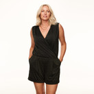 Annadiva Swim Sparkling Black Jumpsuit Black