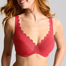 Panache Swim Spirit Plunge Bikinitop Red