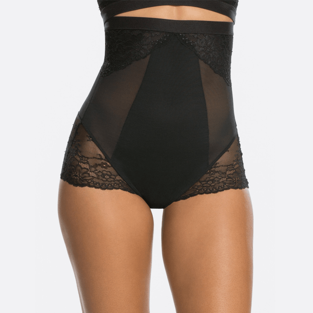 Spanx Spotlight On Lace High-Waisted Slip Black