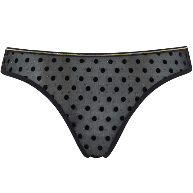 Marlies Dekkers Petit Point String Black & Gold Dot