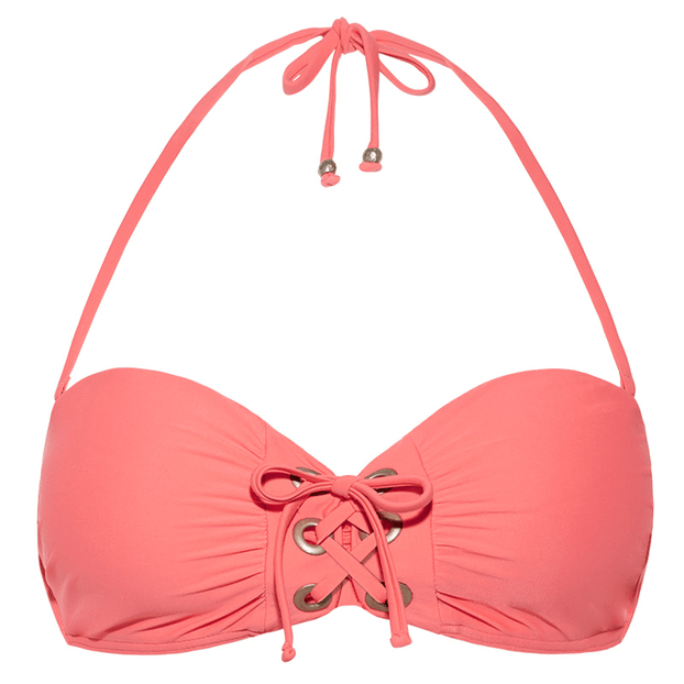 Beachlife Sugar Coral Bandeau Bikinitop