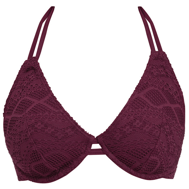 Freya Swim Sundance Halter Bikinitop Black Cherry