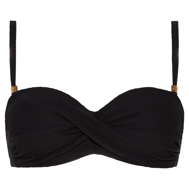 Cyell Texture Bandeau Multiway Bikinitop Black 