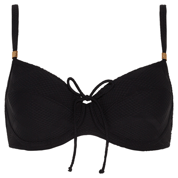Cyell Texture Beugel Bikinitop Black