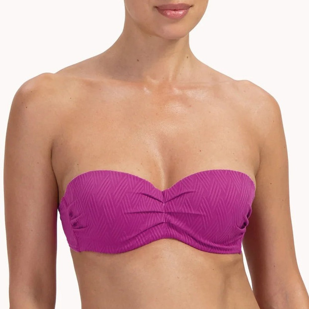 Cyell Texture Viola Bandeau Bikinitop 