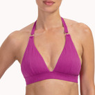 Texture Viola Triangle Bikinitop