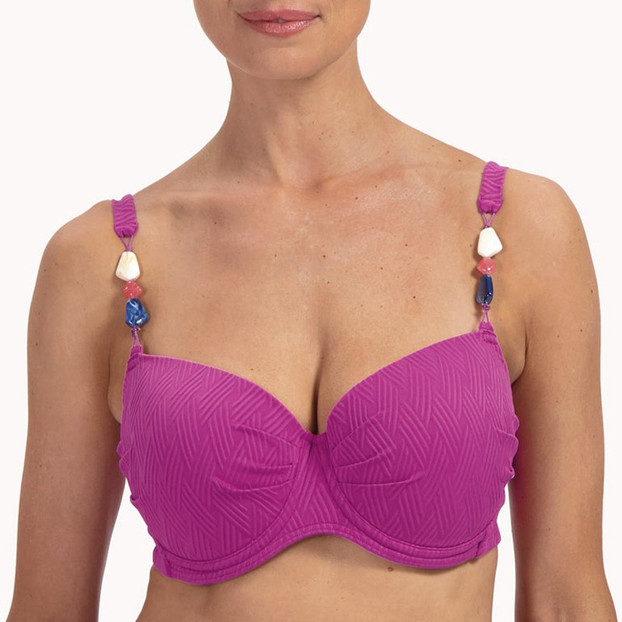 Cyell Texture Viola Voorgevormde Bikinitop 