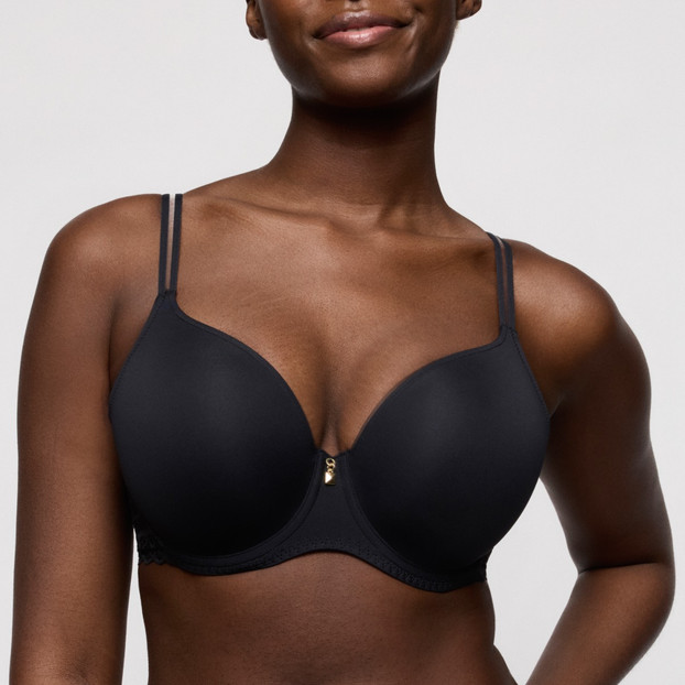 Primadonna Twist Twist Side Hartvorm BH Charbon