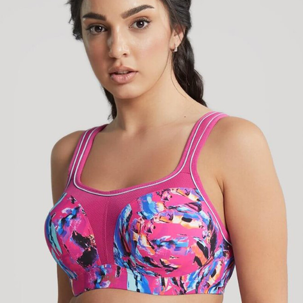 Panache Sport Voorgevormde Sport BH Abstract Orchid