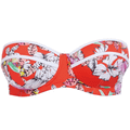 Wild Flower Voorgevormde Bandeau Bikinitop