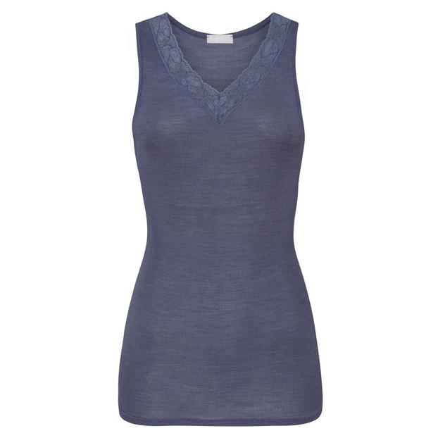 Hanro Woolen Lace Top Nightshade