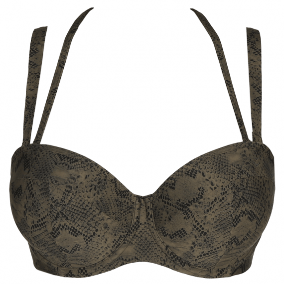primadonna swim freedom strapless bikinitop wild skin annadiva