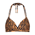 Soft Zebra Padded Triangle Bikinitop