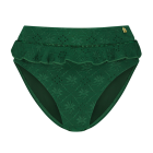 Green Embroidery High Waist Bikinibroekje