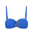 Wavy Blue Bandeau Bikinitop