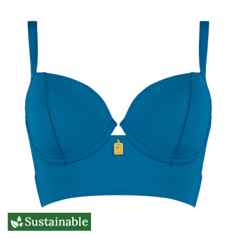 Ocean Blue Longline Bikinitop