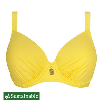 Plain Voorgevormde Balconette Bikinitop