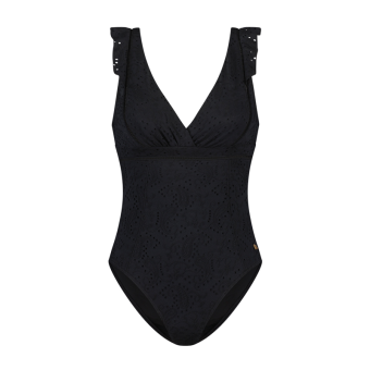 Black Embroidery Badpak