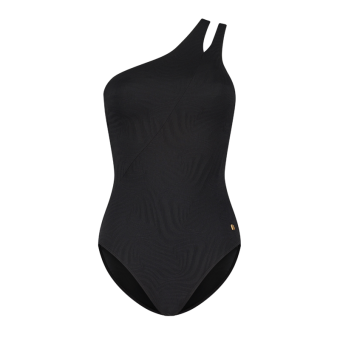 Black Swirl One Shoulder Badpak