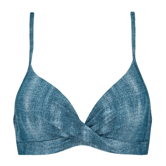 Denim Twist Bikinitop