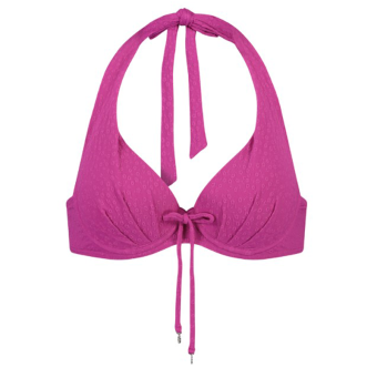 Flora Fuchsia Halter Bikinitop