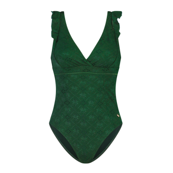 Green Embroidery Badpak