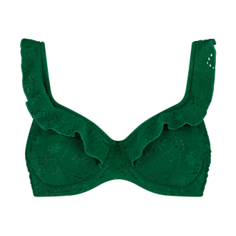 Green Embroidery Beugel Bikinitop