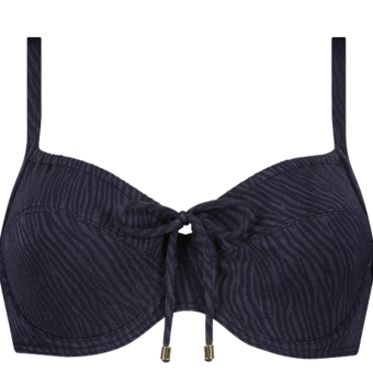 Midnight Zebra Beugel Bikinitop