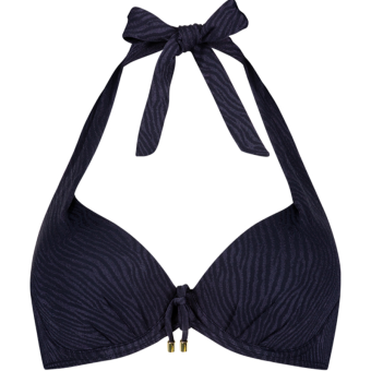 Midnight Zebra Voorgevormde Bikinitop