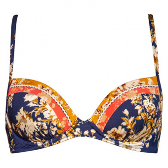 Patchwork Florals Voorgevormde Bikinitop