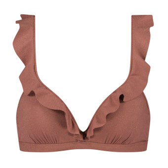 Rouge Shimmer Plunge Bikinitop