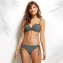 Watercult Afro Gem Voorgevormde Bikinitop Black Canvas