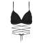 Beachlife Black Swirl Twist Bikinitop