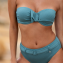 Brittany Blue Bandeau Bikinitop