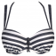 PrimaDonna Swim California Voorgevormde Strapless Bikinitop Blue Legend