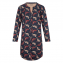 Charlie Choe Happy Life Nachthemd Met Lange Mouwen Navy