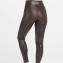 Spanx Faux Leather Croc Legging Brown