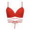 Beachlife Fiery Red Twist Bikinitop