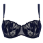 Chantelle Fleurs Half Cup BH Velvet Marine
