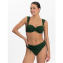 Beachlife Green Embroidery Multiway Bikinitop Groen