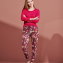 Essenza Jules Scarlett Pyjamabroek Wine Red