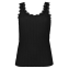 Annadiva Nachtmode Lacy Black Pyjamatop