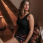 Annadiva Nachtmode Lacy Black Pyjamatop