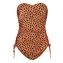 Beachlife Leopard Spots Strapless Badpak