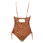 Beachlife Leopard Spots Strapless Badpak