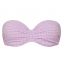 Beachlife Lilac Check Bandeau Bikinitop