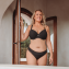 Annadiva Swim Lizzard Voorgevormde Balconette Bikinitop Black