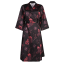 Annadiva Nachtmode Midnight Rose Kimono Peony Red 