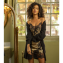 Marjolaine Pearl Nachtjurk Lin Noir